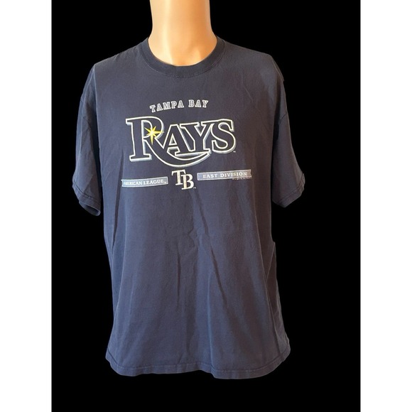 Majestic Other - Tampa Bay Rays Men's‎ Large T-Shirt MLB Genuine Merchandise Navy Blue